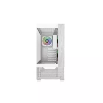 Cooler Master E690-WHNN-S00 Elite 690 WOOD White, 270° pilna skata rūdīts stikls, bezšuvju slīpums