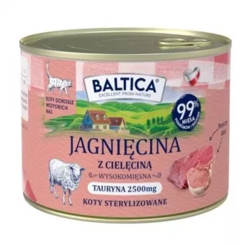 BALTICA regional flavours Jērs ar teļa gaļu - mitrā kaķu barība - 185g