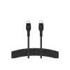 Kabelis BoostCharge USB-C/USB-C pīts silikons 2 m, melns