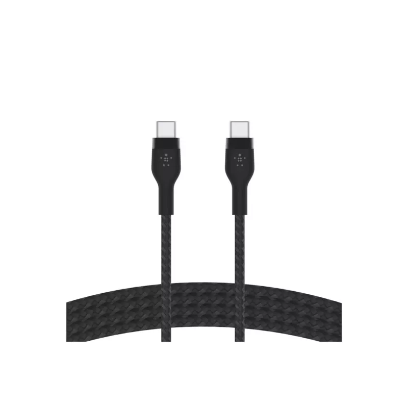 Kabelis BoostCharge USB-C/USB-C pīts silikons 2 m, melns