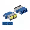 Optiskās šķiedras savienotājs DeLOCK 86903 LC Quad sievišķais uz LC Quad sievišķais vienmoda zils
