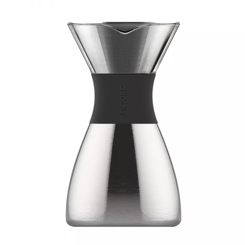 Asobu PourOver aukstās brūvēšanas kafijas aparāts, melns, sudrabs