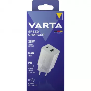 Iekštelpu lādētājs Varta 57955 101 111 universāls balts AC ātrā uzlāde