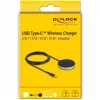 Bezvadu lādētājs DeLOCK 66467 5W 7.5W 10W 15W Induktīvās uzlādes paliktnis