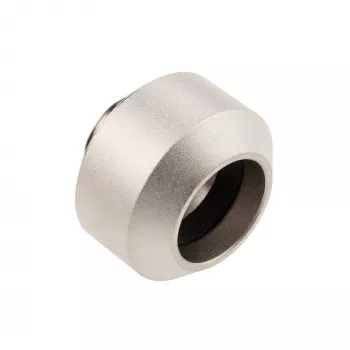 Cietās caurules savienotājs 14 mm, OPTIMUS, satīna niķelis — kompresijas savienotājs cietai PC dzesēšanas caurulei