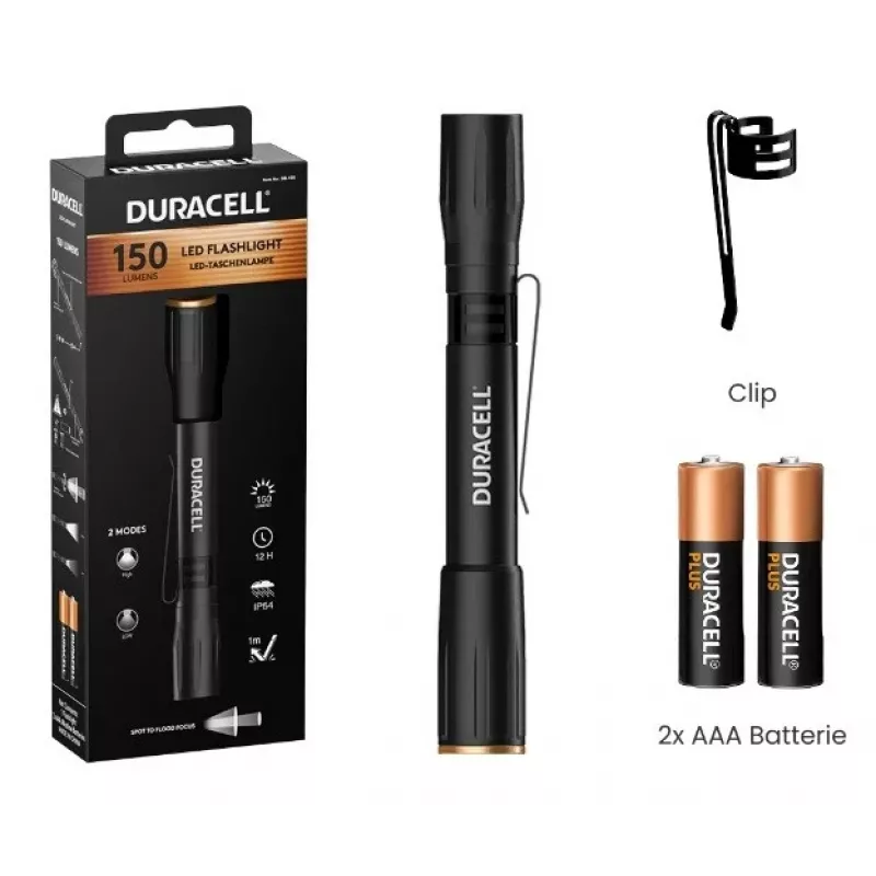 Duracell DF150 lukturītis melns