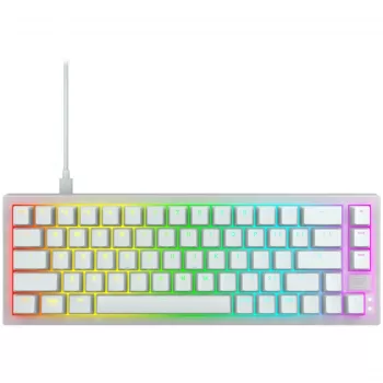 CHERRY K5V2 Compact klaviatūra spēlēm USB QWERTY angļu balta 67 taustiņi RGB LED