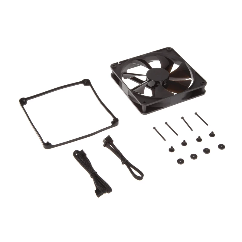 Noiseblocker NB-BlackSilent Pro 140mm korpusa ventilators - melns