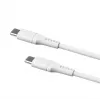 USB-C uz USB-C fiksēts kabelis FIXED FIXDLS-CC2-WH, 2 m, 60 W