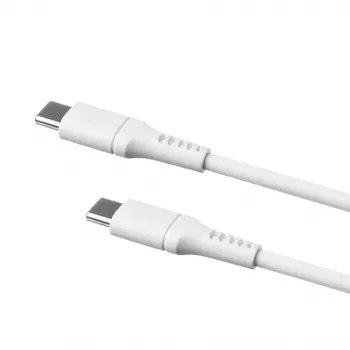 USB-C uz USB-C fiksēts kabelis FIXED FIXDLS-CC2-WH, 2 m, 60 W