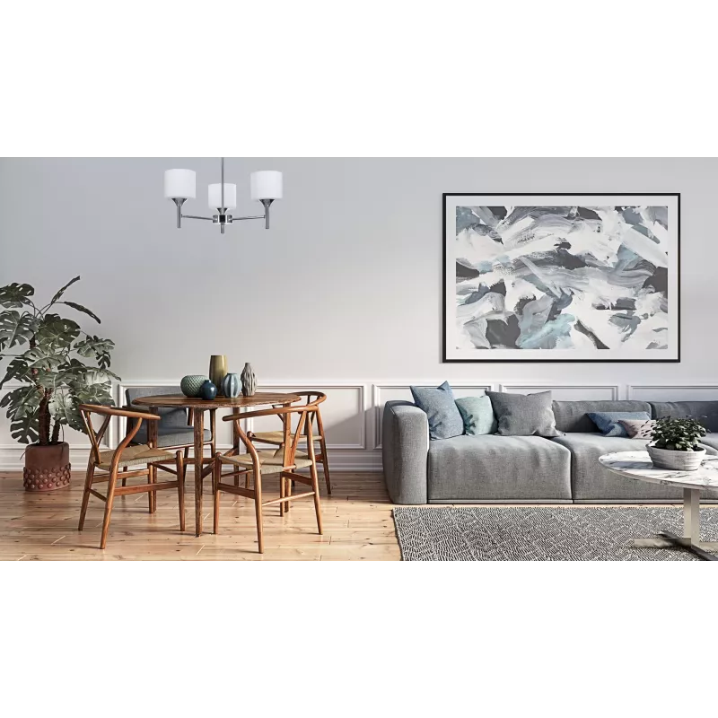 Activejet Classic lustra tipa piekaramais griestu lukturis MIRA hromēts, trīskāršs 3xE27 viesistabai