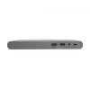 Eaton Tripp Lite USB-C dokstacija, trīs displeji - 4K HDMI/DisplayPort, VGA, USB 3.2 Gen 1, USB-A/USB-C centrmezgls, GbE, 100W PD uzlāde, starptautiskie strāvas kabeļi - dokstacija - USB-C
