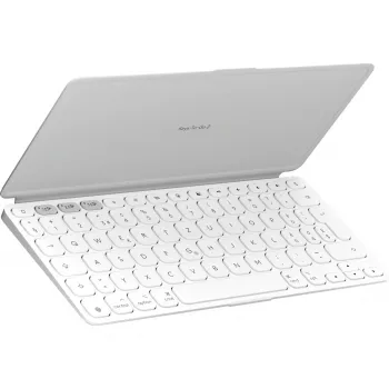 Logitech KEYS-TO-GO 2 tastatūra, bezvadu, integrēts vāciņš, Bluetooth LE, DE izkārtojums
