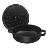 Saute panna ZWILLING STAUB BRAISERS apaļa 28 cm, melna, dibena Ø 22,2 cm