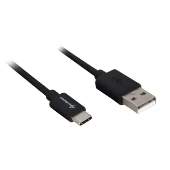USB 2.0 A uz USB-C kabeļa adapteris Sharkoon 0,5 m, melns