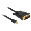 Video kabeļa adapteris DeLOCK 83988 Mini DisplayPort uz DVI-D 1m