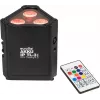 Ar baterijām darbināms RGBW LED par lampa EUROLITE AKKU IP TL-3 QCL ar uzlādējamu akumulatoru, IP klases pārnēsājams gaismeklis