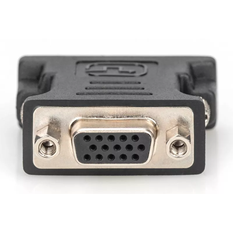 Assmann DVI adapteris. DVI(24+5) - HD15 vīrišķais/siev. DVI-I duālā saite. bl (AK-320504-000-S)