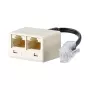 METZ CONNECT UAE - Tīkla adapteris - RJ-45 (sieviešu) uz RJ-45 (vīriešu) - 10cm - Pērļu balts (130607440101-E)
