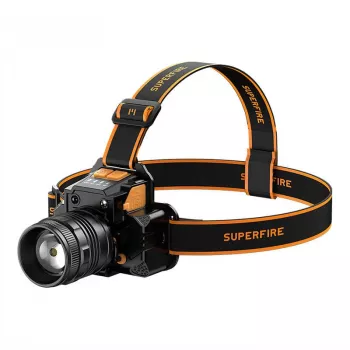 Galvenais lukturis Superfire HL58 350 lm USB, 3 režīmi, uzlādējams