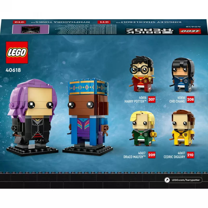 Lego Brickheadz Harijs Poters 40618 Kingsley Shacklebolt un Nimfadora Tonks