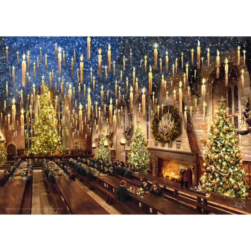 Thomas Kinkade Studios Wizarding World Harry Potter - Great Hall, puzle 1000 gabali
