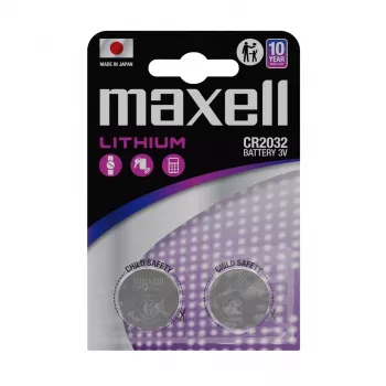 MAXELL CR2032 baterija, specializēta, 2 gab.
