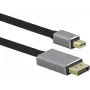 helos mini DisplayPort to DisplayPort kabelis 8K, 3,0 m, melns