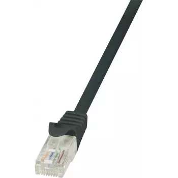 Datortīkla kabelis LogiLink Cat.6 U/UTP RJ-45 10m Melns