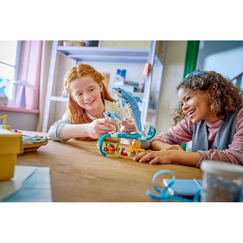 LEGO CREATOR 3 IN 1 31385 Jūras dzīvnieki: Skaisti delfīni