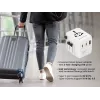 Ceļojumu strāvas adapteris GEMBIRD TPA-1A2C20-01-W — 20 W, USB-A (18 W) + 2× USB-C (20 W), E tipa spraudnis, balts