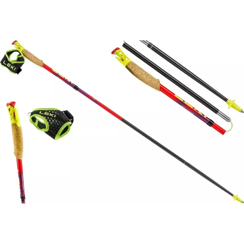Pārgājienu nūjas Leki TRL Ultratrail FX One 115 cm, sarkanas