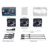 Seasonic MagFlow 1-Fan Kit datora korpusa ventilators 12 cm Melns 1 gab.