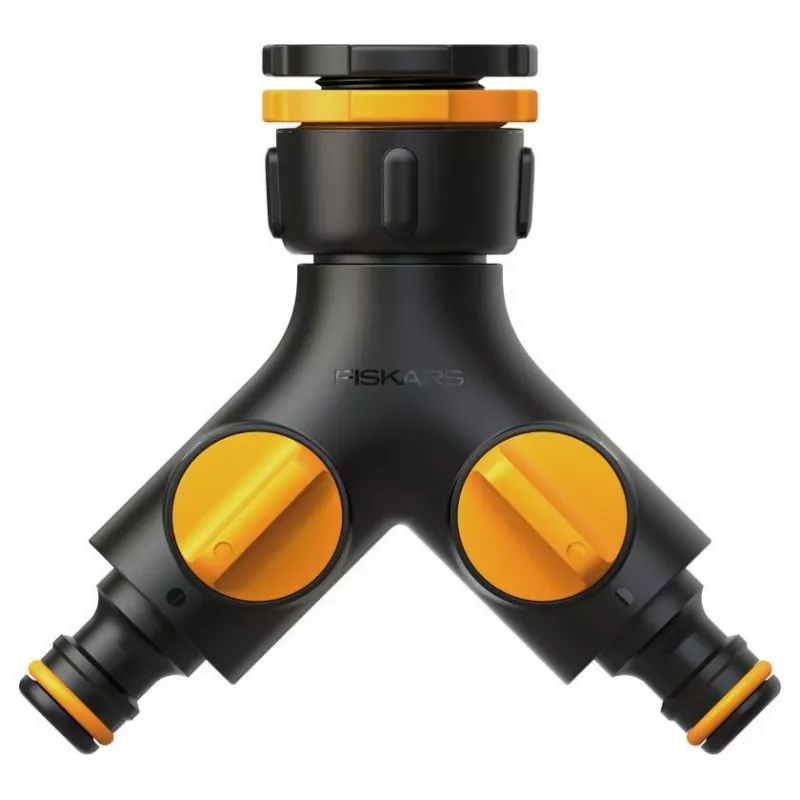 Fiskars 1027061 ūdens šļūtenes savienotājelements Krāna savienotājs Melna, Oranža 1 gab.