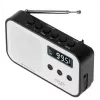 Pārnēsājamais ciparu radio Adler AD 1907 — AM/FM, ciparu uztvērējs, modinātājs, USB-C, 600 mAh baterija, LCD, 20 atmiņas vietas, teleskopiskā antena