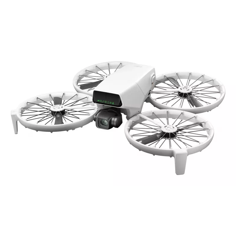 Drons DJI Flip 4 ar 48 MP kameru, 4K (3840x2160), 3110 mAh bateriju, 16 m/s, 14 000 m diapazonu, 4 rotoriem, 0,249 kg, melns/baltss