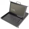 Digitus 17 collu HD LCD KVM konsole 16 portu HDMI vācu tastatūra