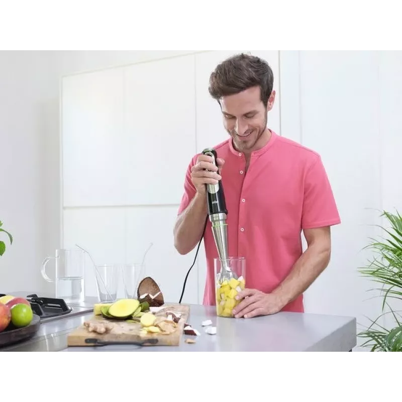 Braun MultiQuick 9 MQ9138XI 0,6 L iegremdējamais blenderis 1200 W Melns, Nerūsējošais tērauds