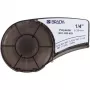 Uzlīmju lente Brady M21-250-423, termiskās pārneses poliesteris, melns uz balta, 6,35 mm x 6,4 m