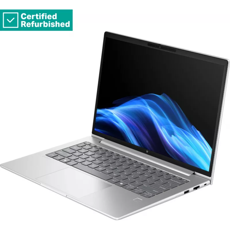 RENEW SILVER HP EliteBook 6 G1i 14 - Ultra 7-255U, 16GB, 512GB SSD, 14 WUXGA 300-nit AG, 5MP IR kamera, FPR, US apgaismota tastatūra, 56Wh, Win 11 Pro, 1 gads