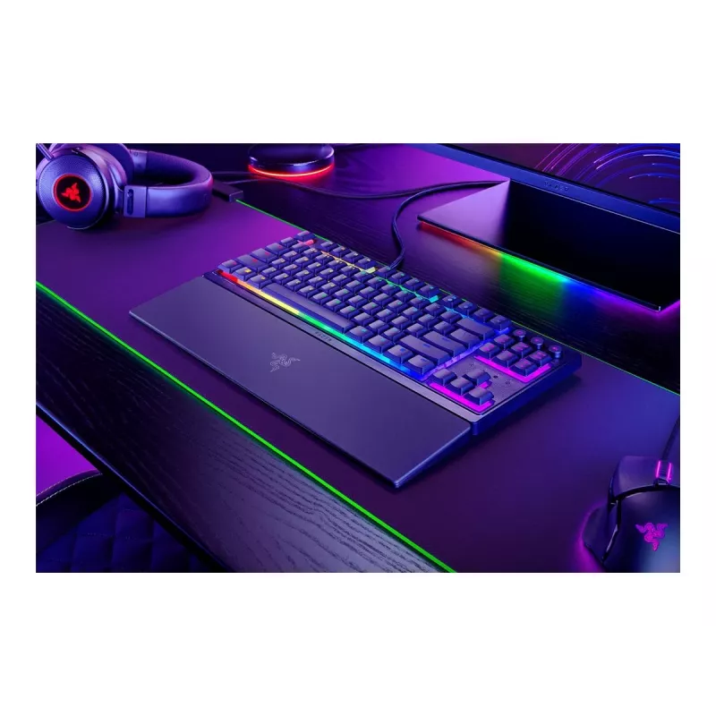 Razer Ornata V3 Tenkeyless tastatūra Gaming USB QWERTZ Melna