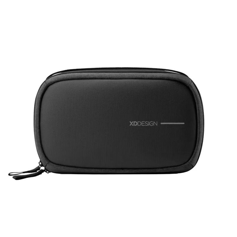 Tualetes piederumu maciņš XDDESIGN First-Class All-in-One Travel Organiser P706.3401, melns, rāvējslēdzēja aizdare, luksusa somiņa