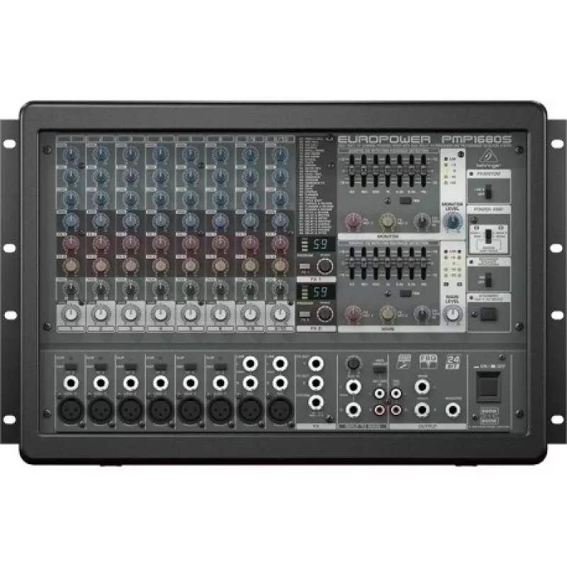 Behringer PMP1680S audio mikseris 10 kanāli 10 - 200000 Hz Melns