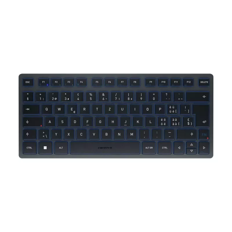 Bluetooth tastatūra CHERRY KW 7100 MINI BT QWERTZ Swiss Blue Wireless