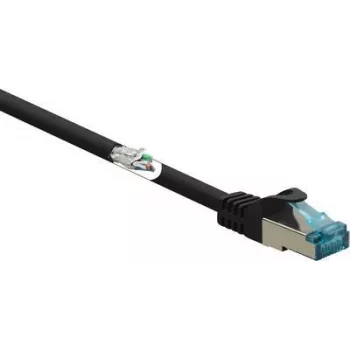 Renkforce RF-5047472 tīkla kabelis melns 10 m Cat6a S/FTP (S-STP) (RF-5047472)