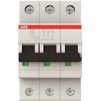 ABB Strāvas slēdzis 10A S203-C10 pro M kompakts 3pol.6kA priekš strāvas slēdža S203-C10 (2CDS253001R0104)