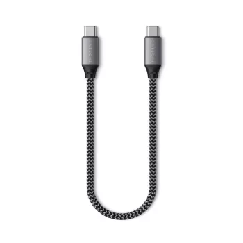 Satechi - USB kabelis - USB-C (M) uz USB-C (M) - 25 cm - USB barošanas avots (100 W) (ST-TCC10M)