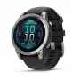 Garmin Fenix E 3.3 cm (1.3) AMOLED 47 mm digitāls 416 × 416 pikseļi skārienjūtīgs nerūsējošais tērauds Wi-Fi GPS (satelīts)