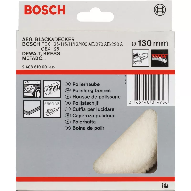 Jēra ādas diski Bosch 2608610001 Diametrs 13 cm Pelēks
