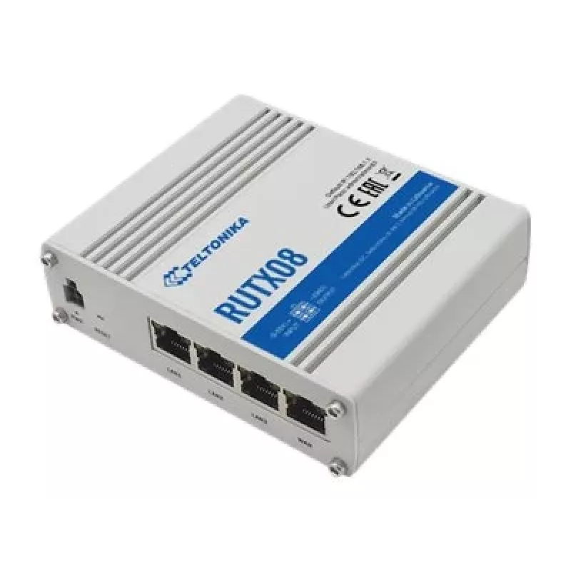 Teltonika RUTX08 vadu maršrutētājs Gigabit Ethernet Nerūsējošais tērauds